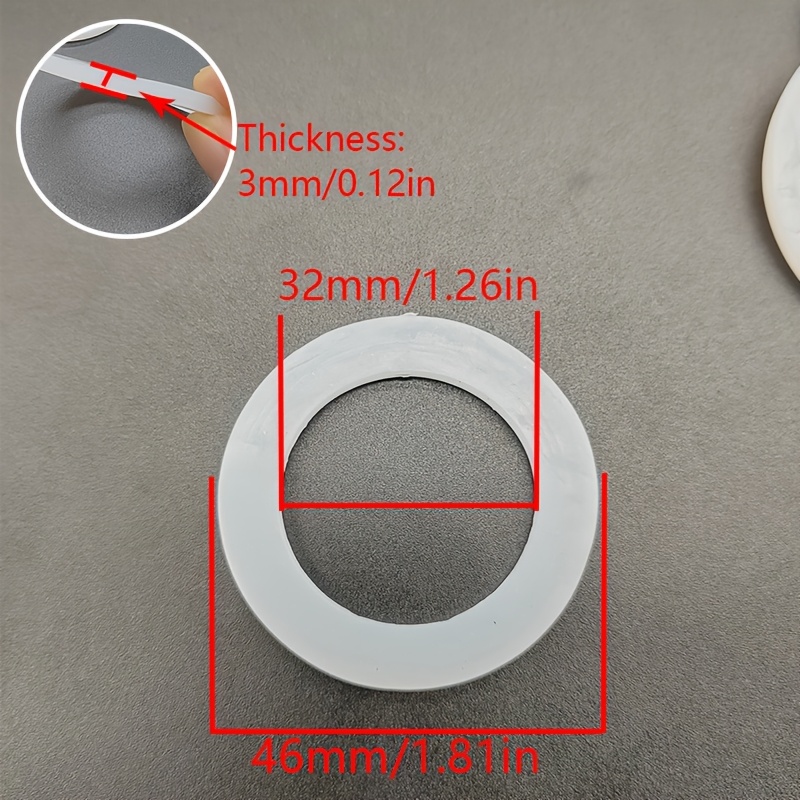 TEMU Set da 12 guarnizioni, rondelle piatte antiscivolo resistenti all'usura, anelli a tenuta stagna, raccordi per tubi domestici, guarnizioni