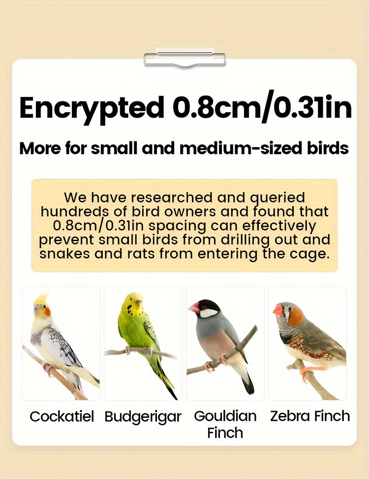 heavy duty metal bird cage with 0 8cm wire   durable small pet cage for squirrels rabbits hamsters small animals easy   secure latches ventilation grills small animal cage sleek metallic   sturdy construction Product details 1