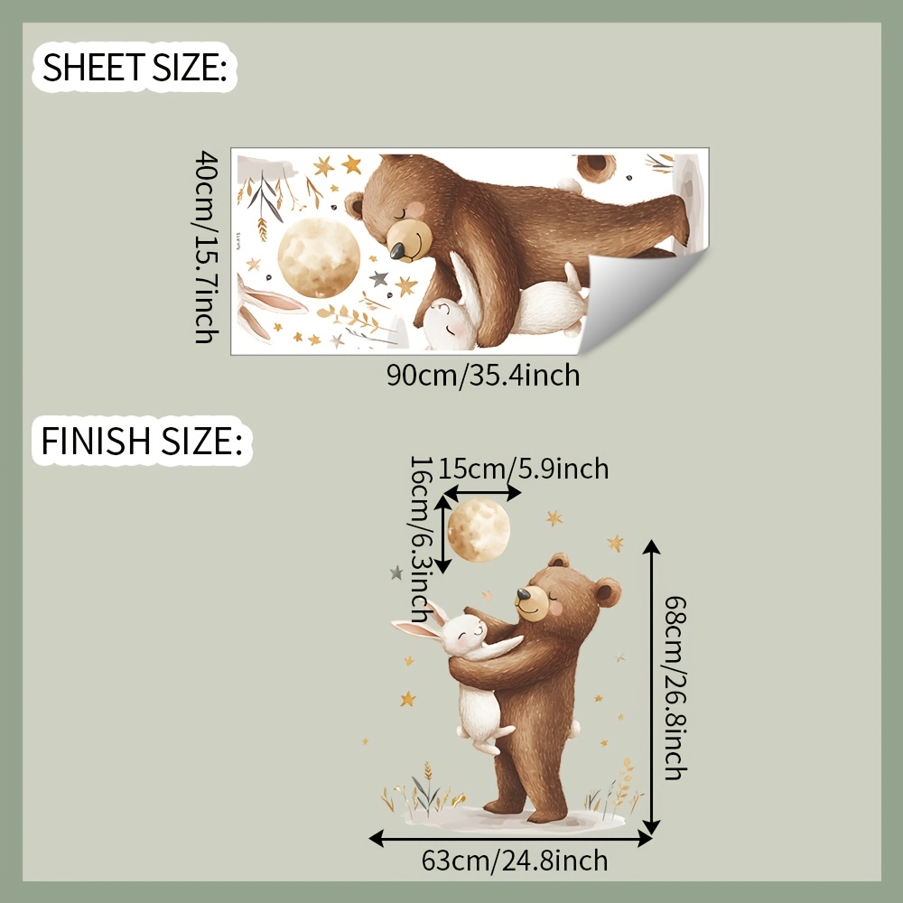1pc, Wall Sticker, Animal, Removable Waterproof Pvc Decal For Walls, Doors, Cabinets, Showcases, Decorative Decoration, 15.7in*35.4in