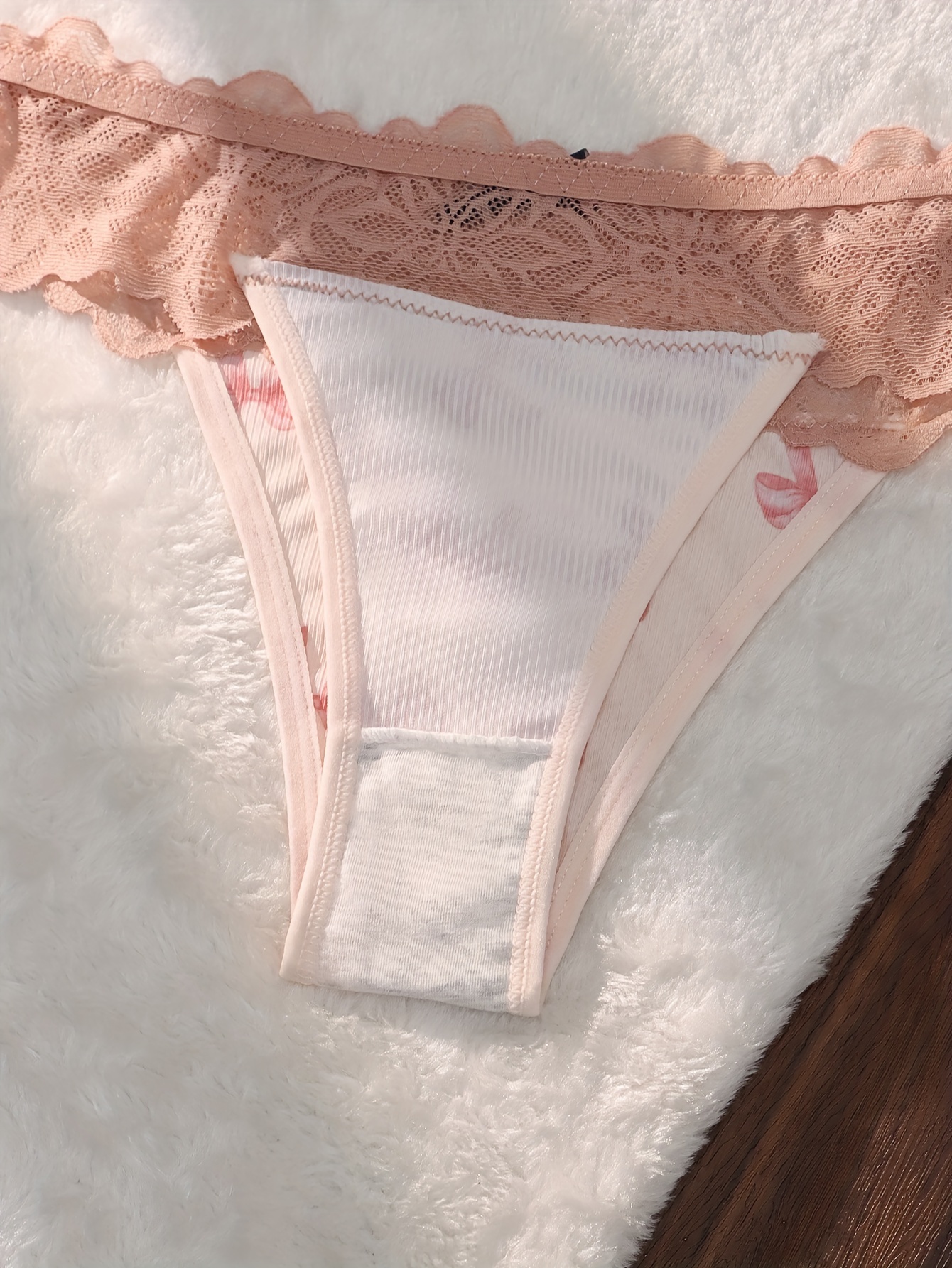 piezas calzones sin costuras encaje floral decorativo Temu