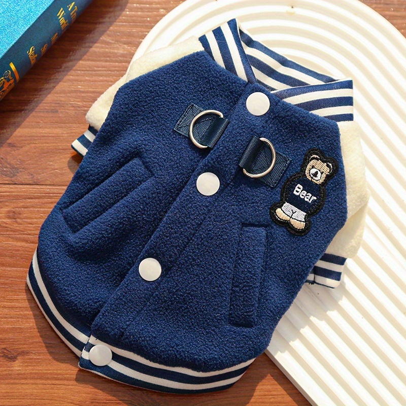 E-shop Kleidung für kleine und mittelgroße Hunde: Baseballjacken und gemütliche Fleece-Mäntel für Herbst/Winter, geeignet für Pomeranzen, Schnauzer,