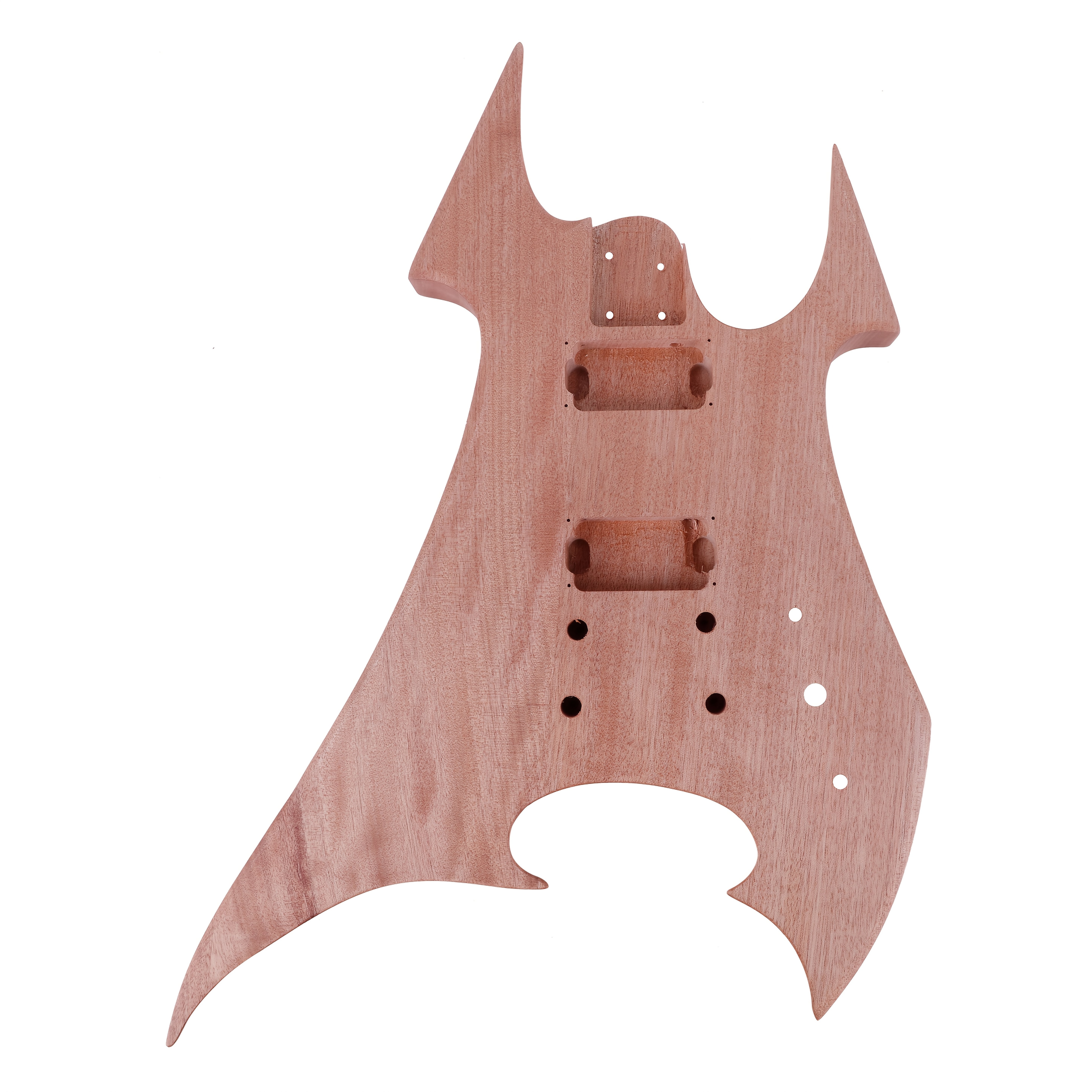 Leo Jaymz DIY Electric Guitar Kit - Mahogany Body, Ebony Fretboard, 1pc S-H Pickup Configuration - Fixed Bridge, Fully Enclosed Tuning Pegs, 21 Frets, Maple Neck, Room Electrical Wiring