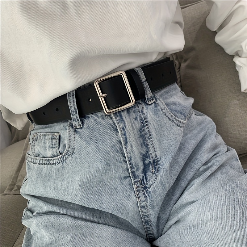 

Men's And Women's Belt, Square Buckle Student Belt, Simple Pants Belt