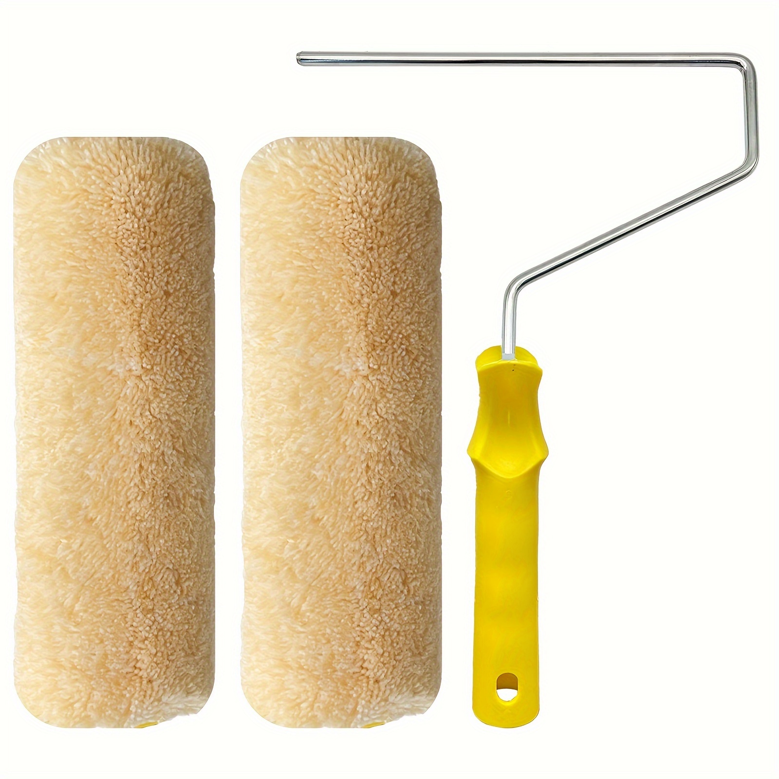 Image of Extended Pile Roller Brush With No Dead Corners, Featuring 2 3/4 Inch High Pile Roller Cores And A Roller Frame, Of Absorbing A Large Amount Of Paint, Making The Application Faster And More Convenient