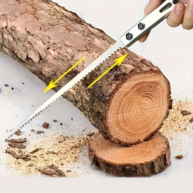 

"ultra-sharp" Compact Carbon Steel Hand Saw - Versatile Garden & Logging Tool With Alloy Steel Blade, Includes Accessories
