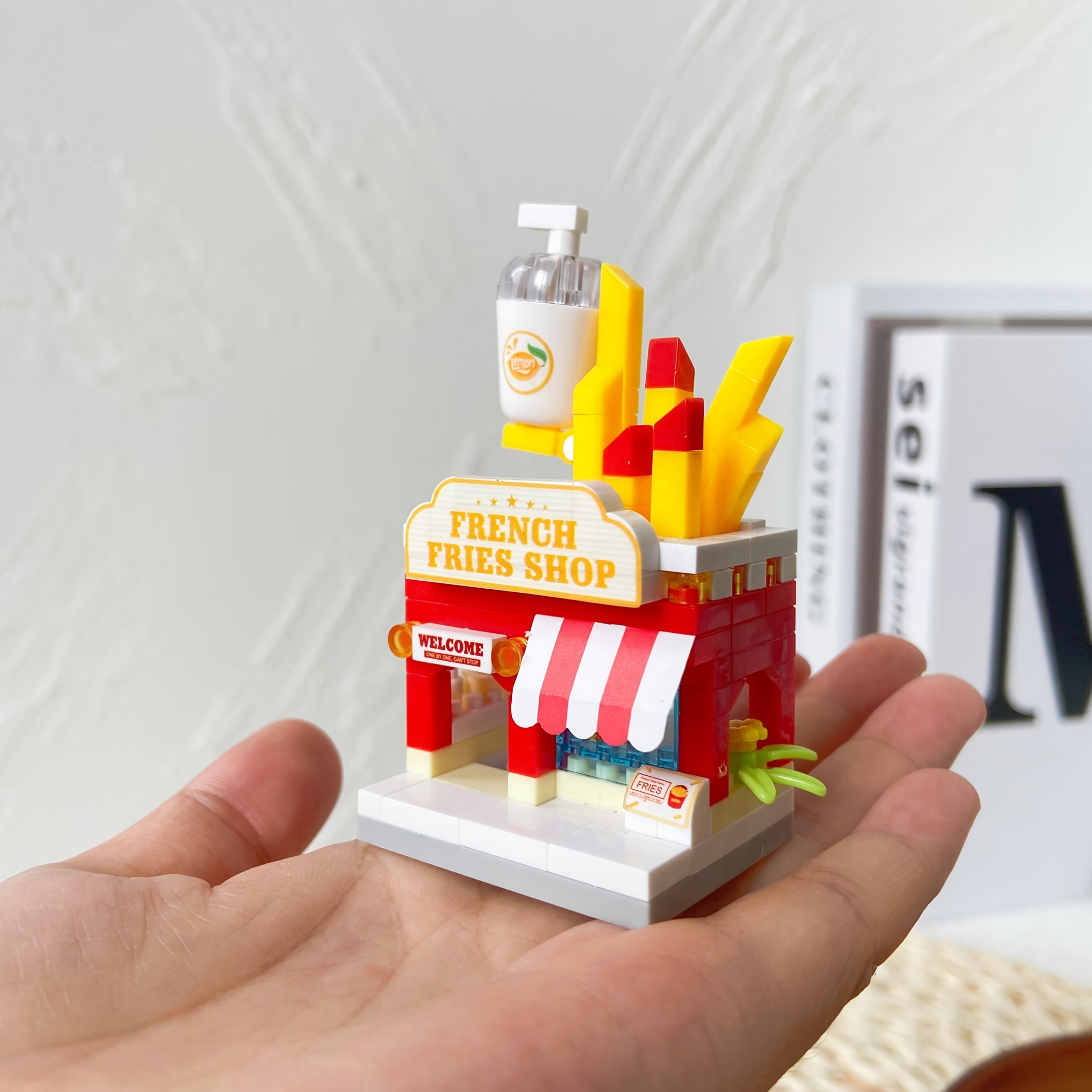 Micro Particle Building Block Set, Ramen Shop & BBQ Shop Decor
