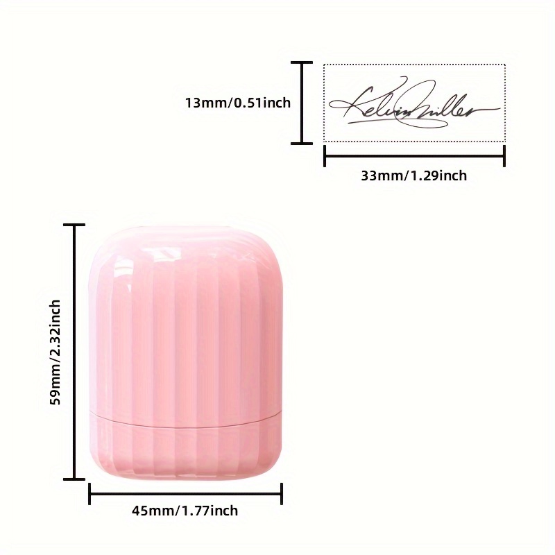 Tampon Signature Personnalisé - 9 Couleurs D'encre Au Choix - Petit Format