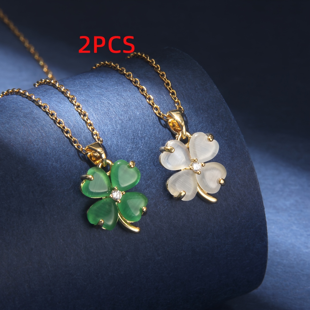 

2pcs 'S Day Vert Feuilles Cloche Pendentif , Acier Inoxydable avec Mosaïque en Verre, Style Fête Charme en Cuivre Bijoux pour Famille et Amis