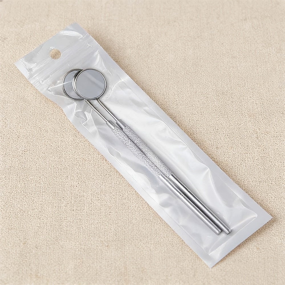 TEMU Reusable Pet Inspection Mirror Stainless Steel Pet Round Mirror, Handheld Mirror, Suitable For Portable Oral Care For Dogs And Cats, , Outdoor