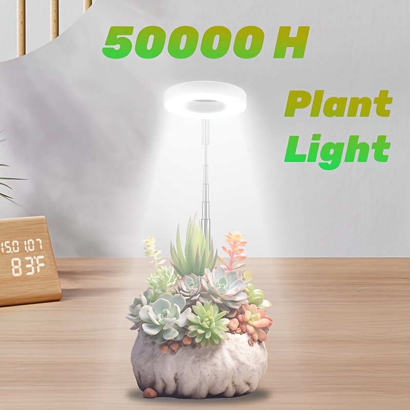 

1pc Plant Lamp, Plant Growth Light, Full Led Plant Light, Height Adjustable Plant Light, 10 Level Dimming, 3/9/12h Timer, Suitable For Promoting Indoor Plant Growth