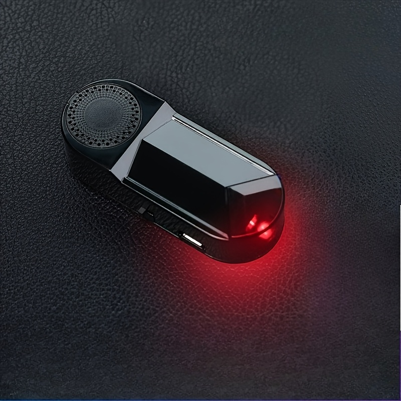 TEMU 1/2pcs, Solar Charging And Usb Charging Car Analog Alarm - Car Anti-theft Analog Monitor