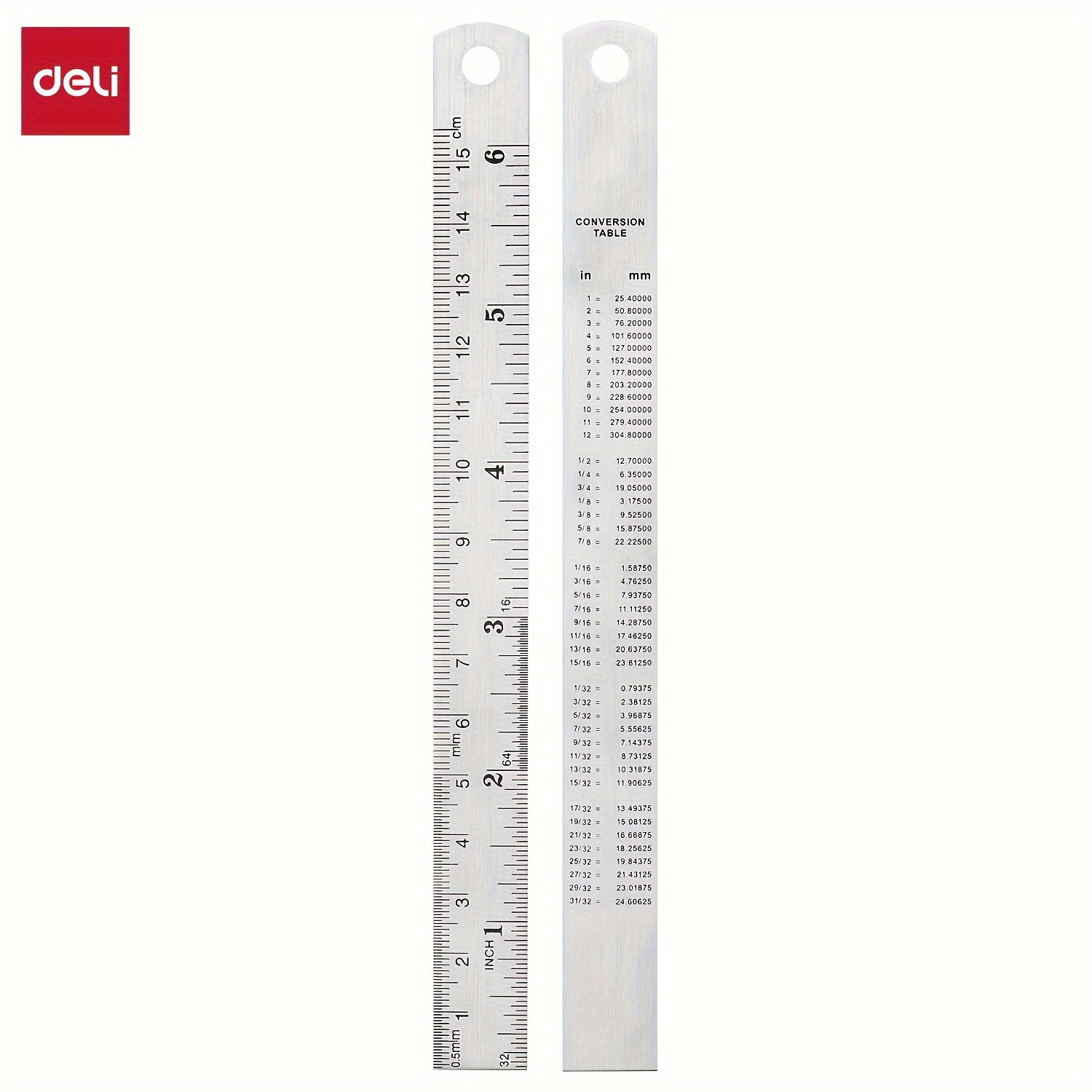 Stainless Steel Ruler With Non slip Cork Base Inch And - Temu