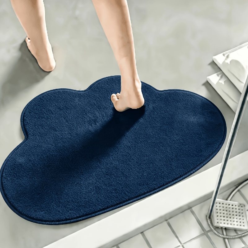 TEMU 1pc Memory Foam Non-slip Bath Mat, Multiple Colors Available, Non-slip Bath Mat For Bathroom, Shower Room, Bathroom Supplies, Bathtub Mat.