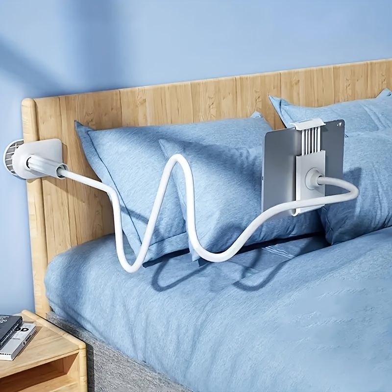 

Universal 360-degree Rotating Device And Phone Holder, Flexible Gooseneck Stand, Stainless Steel, Waterproof, With Solid & Sturdy Design For Bedside Use, Compatible And Smartphones