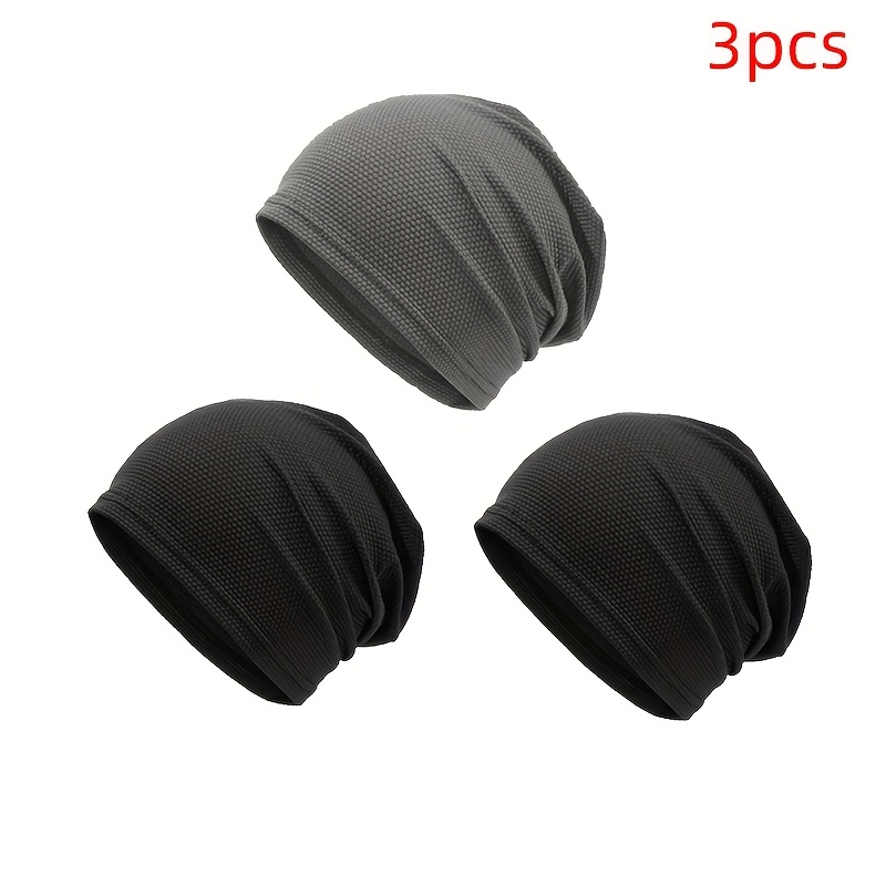 E-shop 3er-Pack Multifunktionale, stylische, schnelltrocknende Cap, Eis-Kühlung, atmungsaktive Fahrradhut, Sonnenschutz-Kapuze, geeignet für Männer und