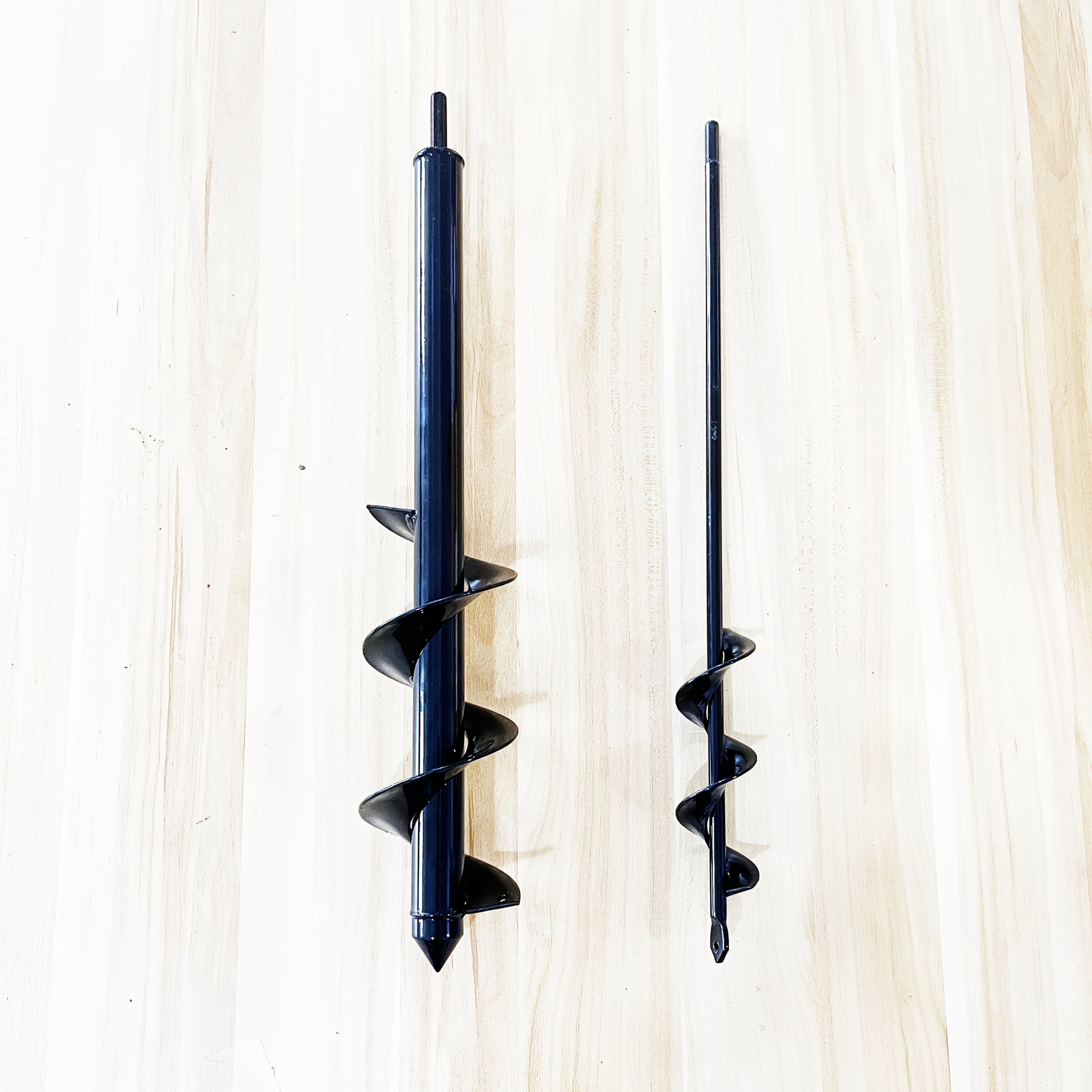 Image of Planting Auger Drill Bit Set- 1.6 X 16 Inches And 3.5 X 16 Inches- Spiral Hole Drill And Bulb Planter Tool For Garden- Ideal For Bedding Plants And Umbrella Holes- 3/8 Inch Hex Drive Drill