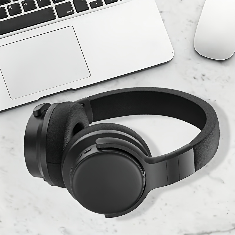 TEMU Wireless Bluetooth Over-ear Headphones, Foldable With Built-in Microphone, Hd , Compatible With Computers, Phones, And Tablets, Suitable For