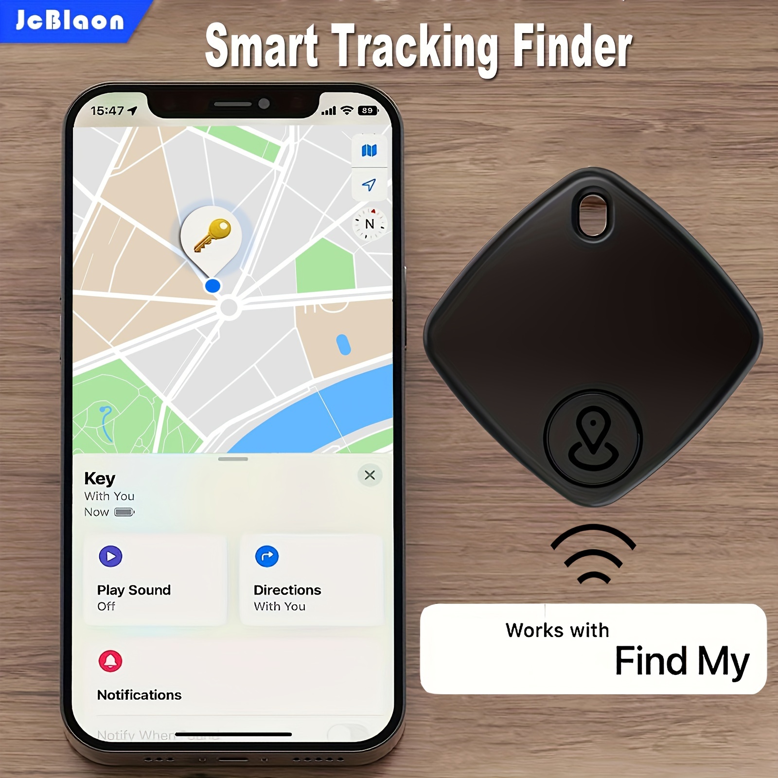 Buscador de llaves, localizador de etiquetas Bluetooth para equipaje  funciona con Apple Find My, rastreador inteligente para maleta, bolsa,  mochila