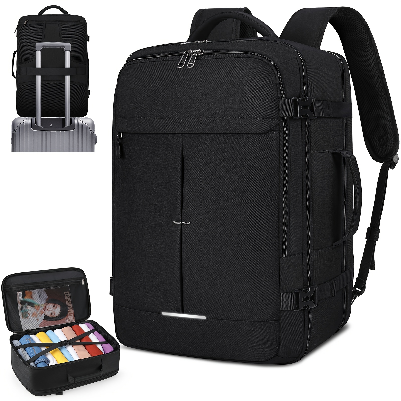Lubardy Large 40l Men's Travel Backpack Cabin Bags Airplane Backpack Hand Luggage Laptop Backpack 17.3 Inches Casual Backpacks