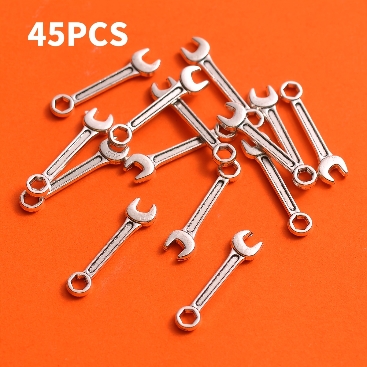 E-shop 45-teiliges Set Mini-Simulations-Schraubenschlüssel-Anhänger! Reproduziert das echte Schraubenschlüssel-Dual-Use-Design, exquisite Details und ,