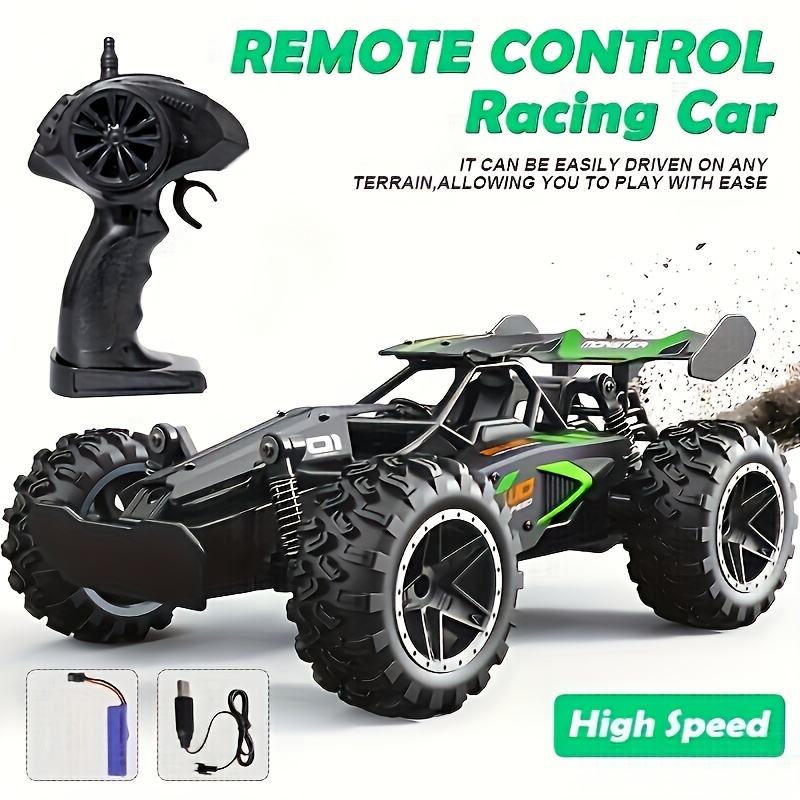1:18 Small High-speed Off-road 2.4 G Remote Control Car Drifting 15KM/H Adapted To The Anti Collision Setting Of The Various Sections Rubber Large Tire, Christmas Halloween Thanksgiving Toy Gift