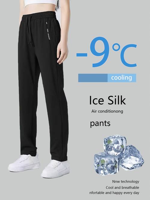 womens quick dry pants lightweight breathable athletic trousers with zipper pockets elastic waist suitable for hot weather commuting golf gym casual wear summer outdoor pants