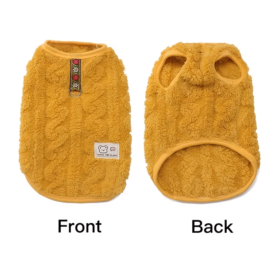 pet clothing dog vest autumn and winter warm clothes sleeveless comfortable with traction Product details 1