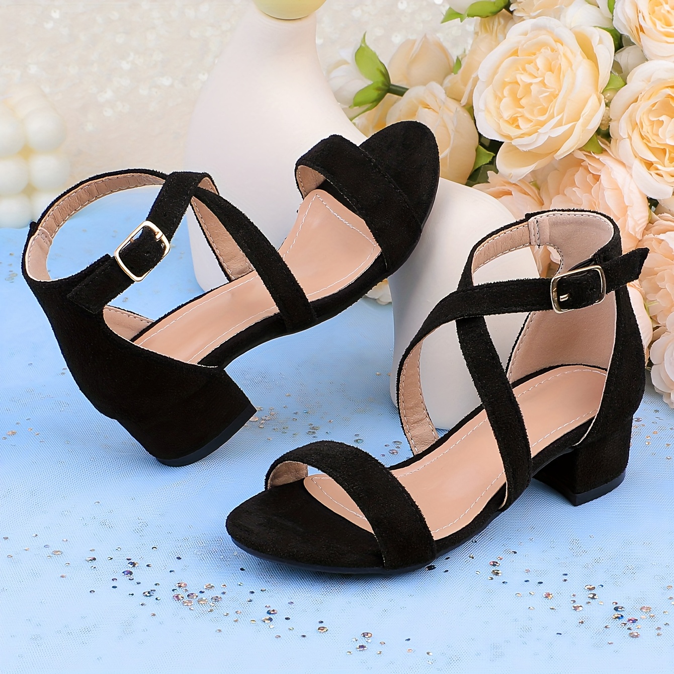 summer dress sandals girls open toe design featuring Temu United