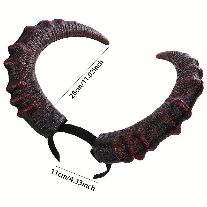 Beaupretty Hirschgeweih-Stirnband, Gothic-Cosplay-Kopfschmuck Für Halloween & Mottopartys – Schwarz, Aus Kunststoff