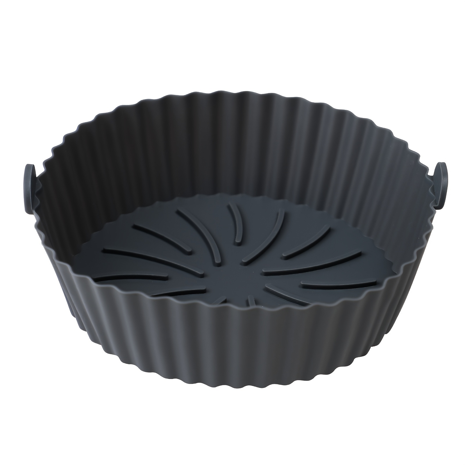 Image of 6.8-inch Silicone Air Fryer Liner Baking Tray, Bbq Tray Food Grade Bowl Baking Mat Thickened Silicone Baking Tray, Holiday Apartment Supplies Dishwasher Safe