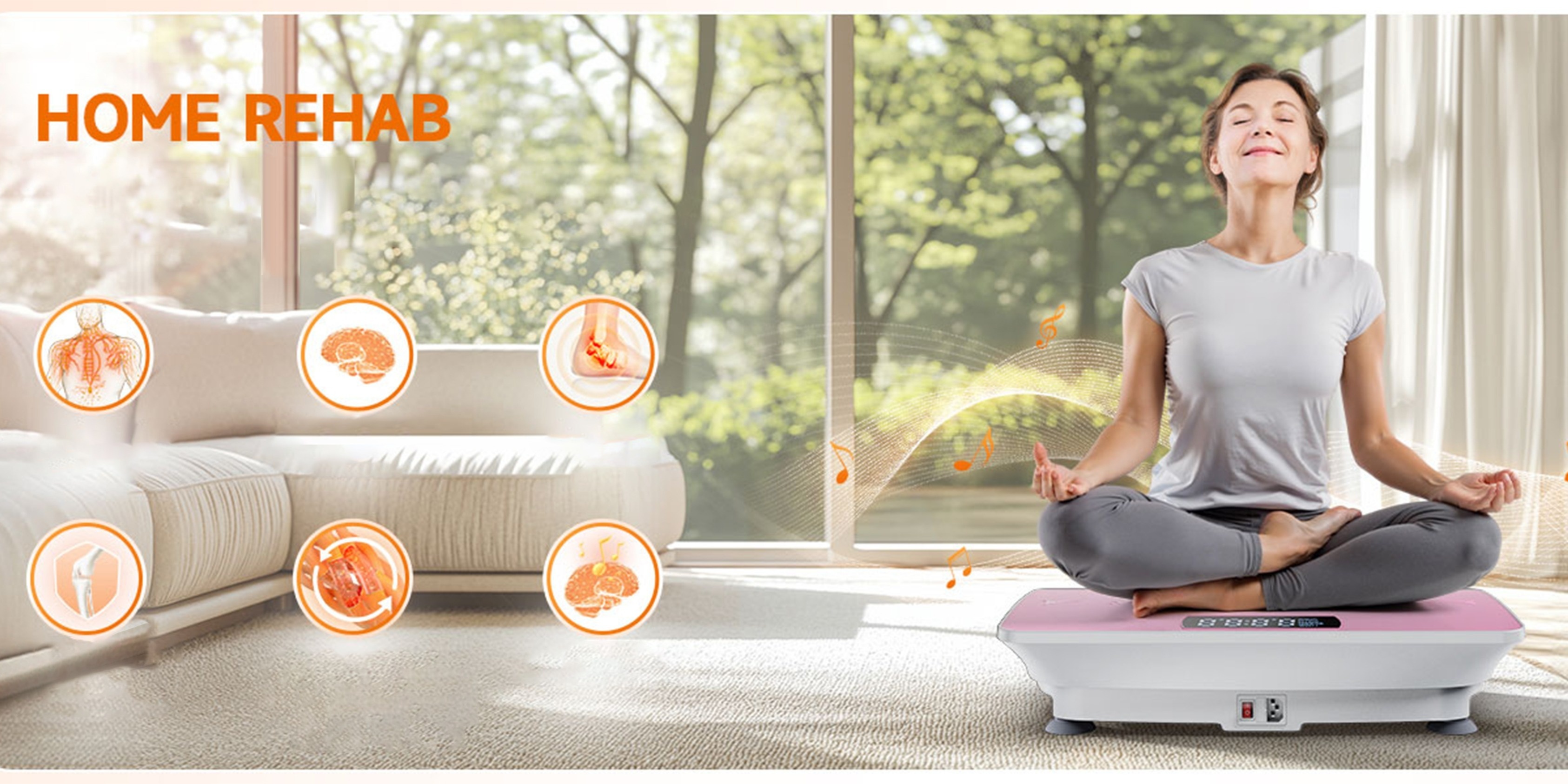 Vibration Plate Exercise Machine, Whole Body Workout Power Vibrate Fitness Platform Vibration Plate for Lymphatic Drainage, Silent Motor Speed Control, Body Shaping for Home Workout-Ideal Fitness Gift