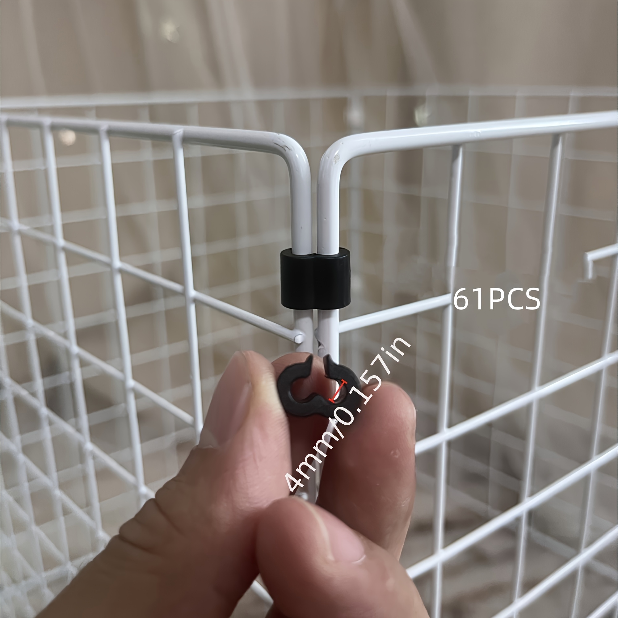 Image of 20/40/61pcs Connecting Buckles Wire Mesh Fixing Buckles Net Sheet Cat Cage Bird Cage Pet Cage Splicing Additions Loose-leaf Card Buckles Combination Additions
