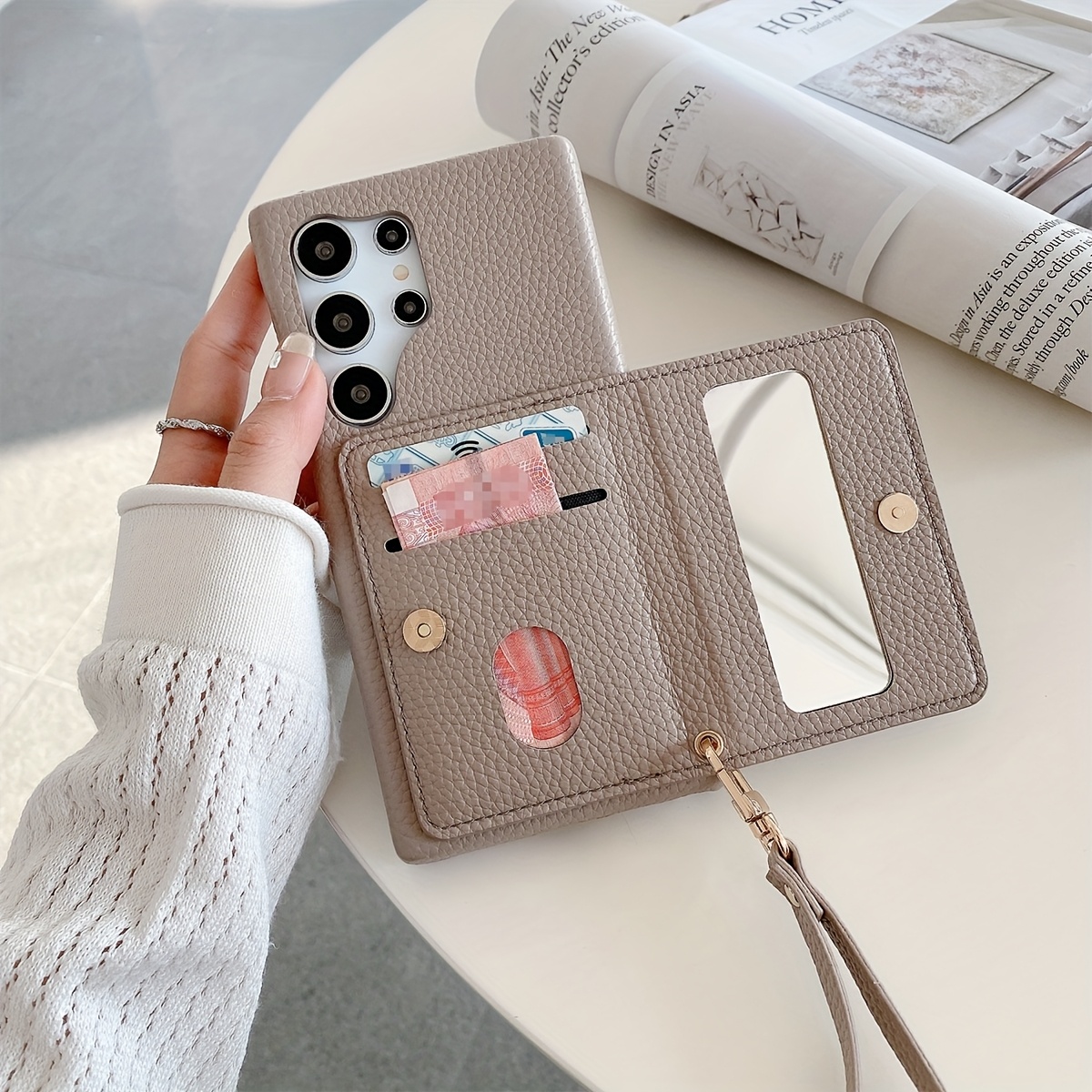 Custodia A Portafoglio In Pelle Per Xiaomi Redmi Note 8T 8 9T 9 Pro Note7 7 5 Custodia Note5 Note7 Note8T Note9 Coque Stand Book Foglia Magnetica - Foto 4