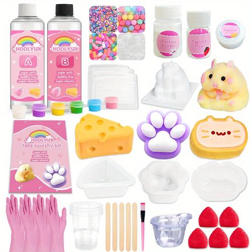 a set kit diy toys diy making kit 1 1 ab liquid fufu kit with mold make your own diy craft kits of molded toys birthday gifts and party presents