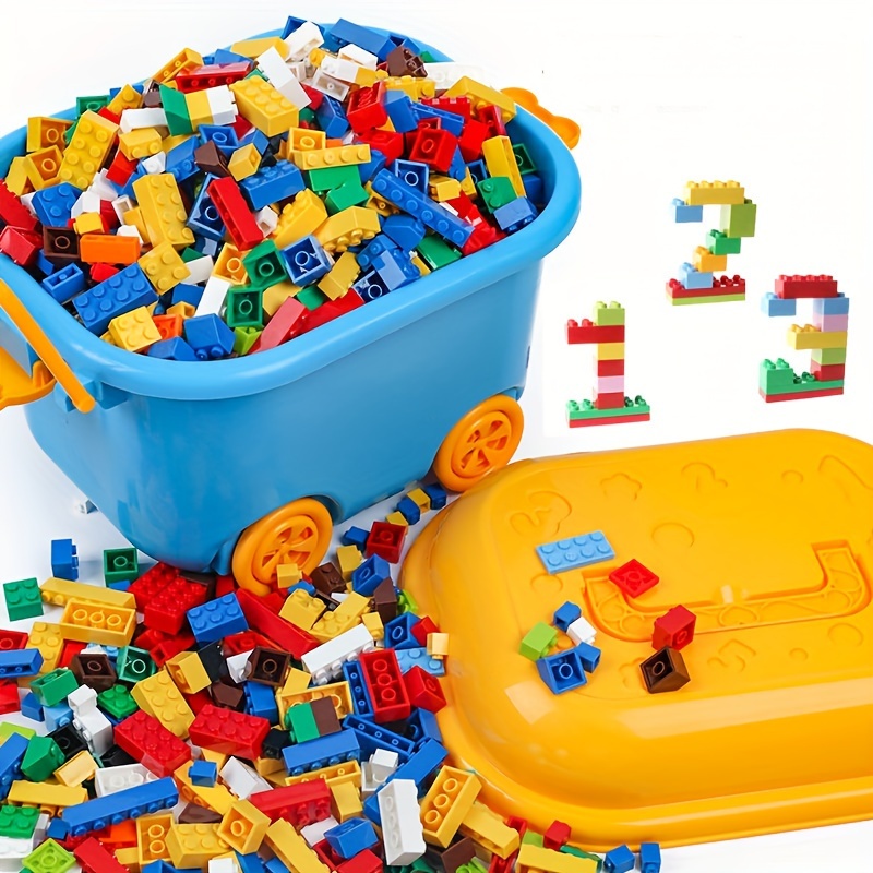 1300 klassiska byggklossar leksaker, kreativt lösklotsset med olika färger och former, lämpliga för halloween-, - och tacksägelsefestpresenter till barn | Temu Sweden