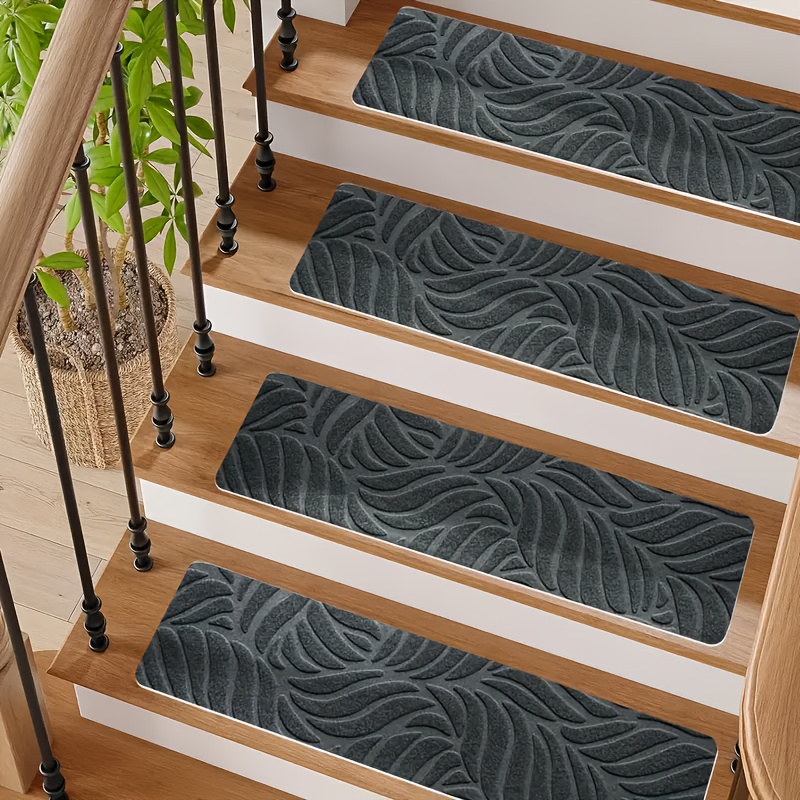 15pcs/7pcs anti-slip stair mats, 55*19cm indoor stair tread mats, anti-slip safety mats suitable for pets and the elderly, self-  anti-slip stair mats, removable for cleaning and reusable, home decoration stair protection mats, Stair Treads Non Slip Indoor, Stair Runner Mat,   Stairs, Decorative Treads, Rectangular Mats, Easy to Clean, Machine Made,   Mats, Elderly Safety,  