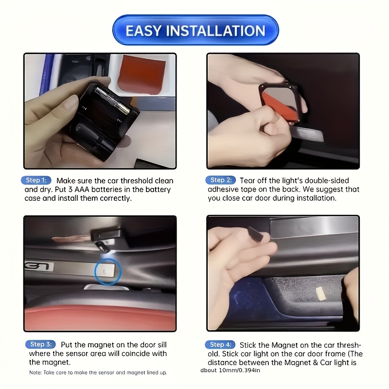 2pcs 4pcs led car door logo projector wireless welcome no drill design details 4