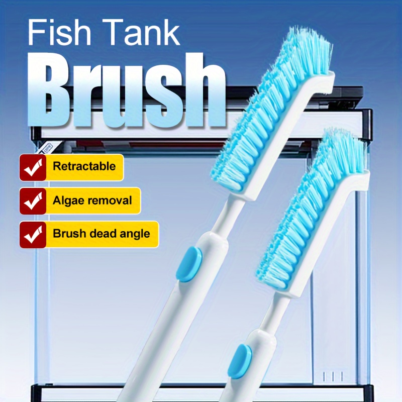 Aquarium Fish Tank Clean Set, Aquarium Cleaning Kit for Fish Tank Long  Handle Fish Tank Brush Functional Six Cleaning Tools for Aquarium  Telescopic