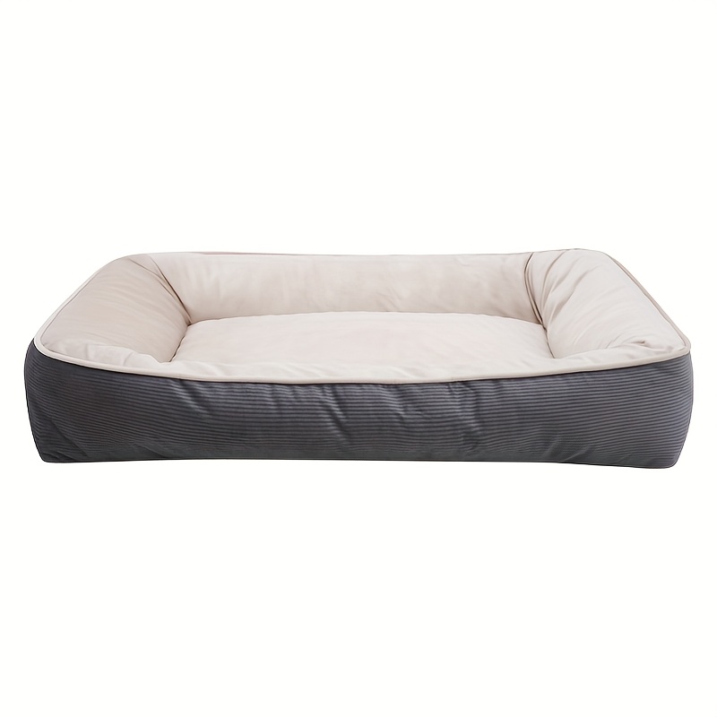 1pc corduroy thickened square pet nest medium large dog bed soft comfortable   universal Product details 9