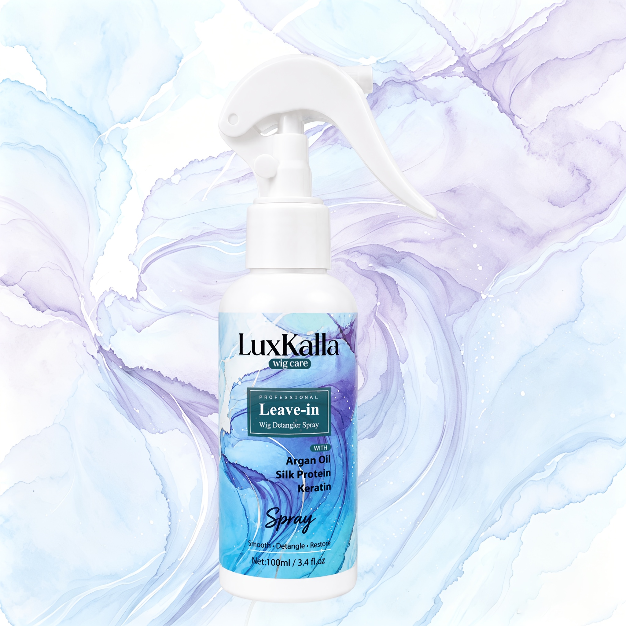 TEMU Spray For Maintaining Wigs With Dry, Ends - Quickly Detangles - Provides A Smooth, Soft End - Enhances Shine - Minimizes Flyaways - Lightweight