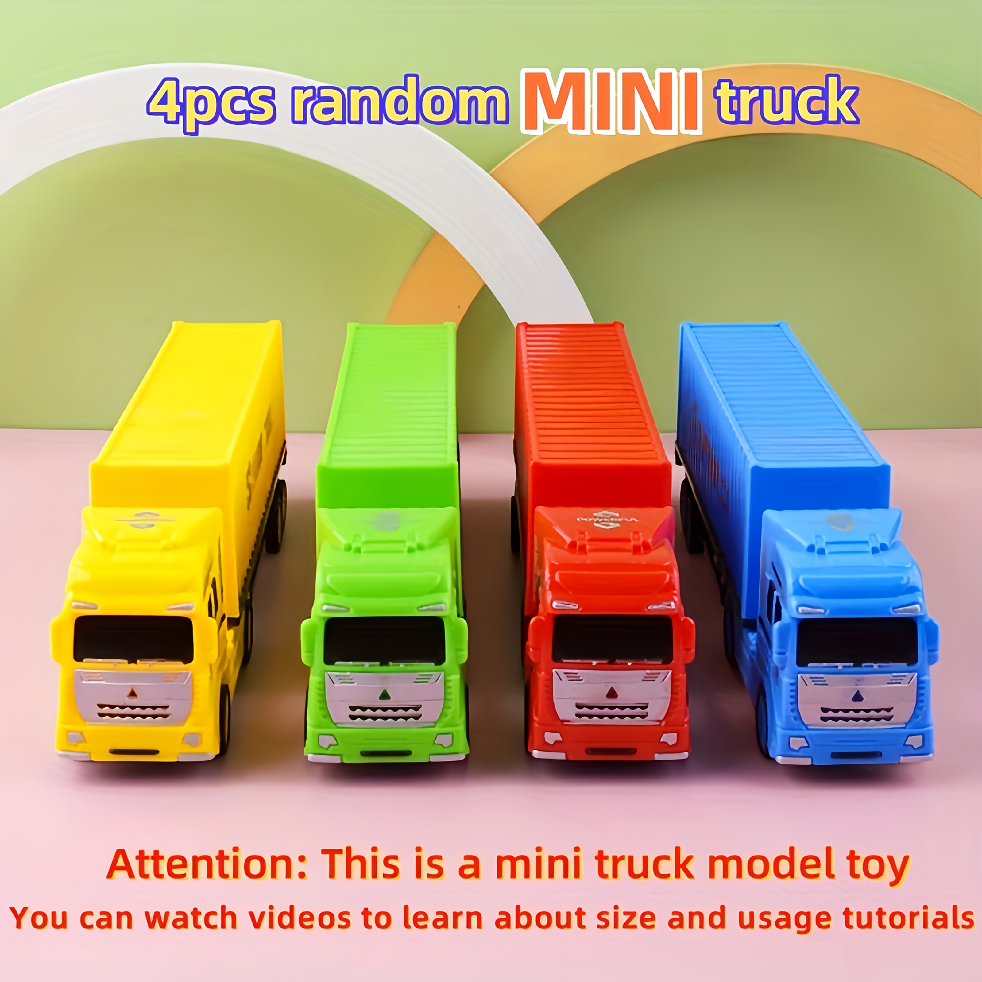 Mini Truck Toys Multi-Color Functional Set