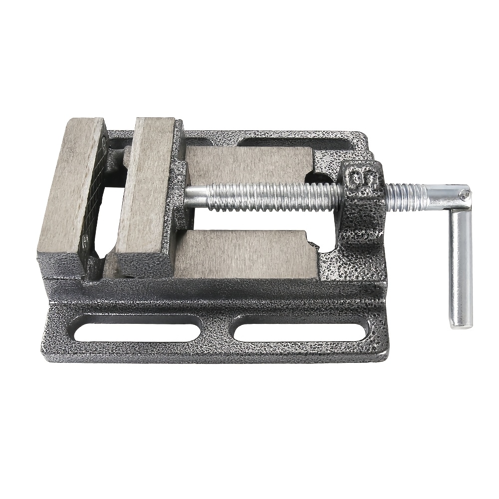 Image of Allsome 3 Inch Drill Press Vise, Heavy Duty Cast Iron Machinist Vise, Precision Bench Clamp With T-handle For Drilling, Milling, Woodworking And Metalworking