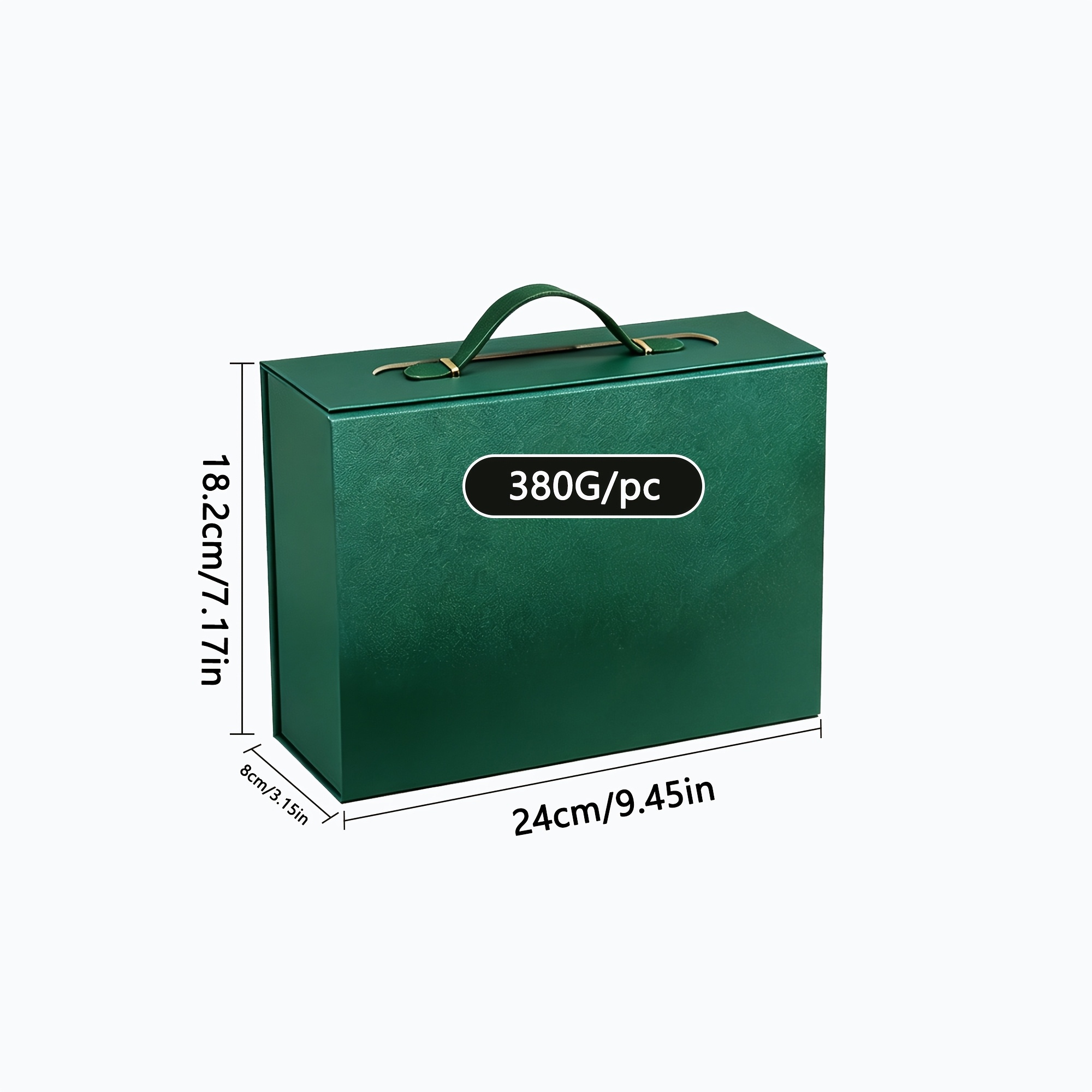 TEMU Haut de Gamme pour Elle/Lui, Boîte Cadeau Pliable en Cuir à Couvercle Rabattable, Boîte Cadeau Magnétique Épaissie Adaptée aux Fêtes, Mariages,