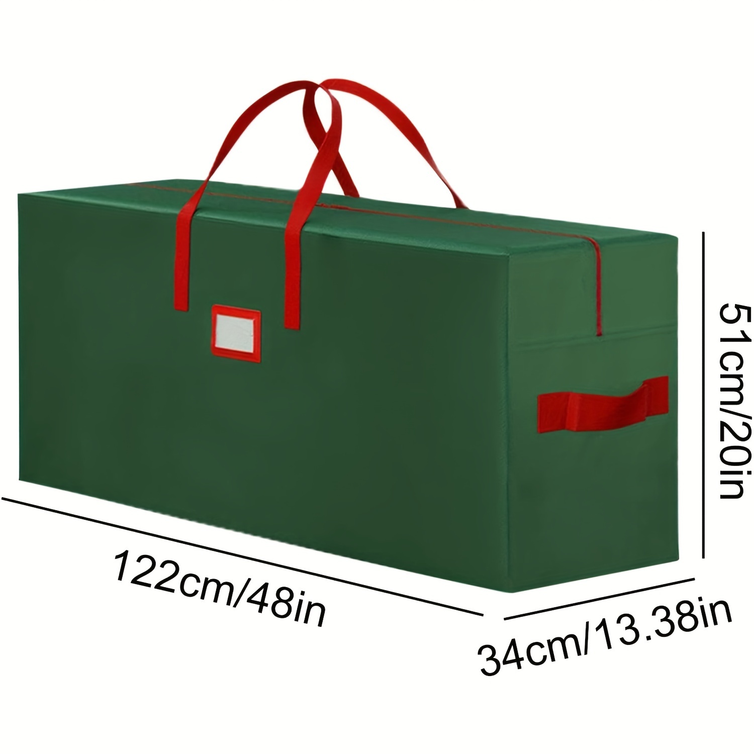 TEMU 1 Pak Extra Waterdichte Kerstboom Opbergtas - Kerstboom Opslag - Heavy Duty, Stijlvolle Dubbele Rits, Duurzaam Handvat, Geschikt voor Afneembare