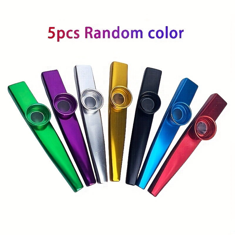 TEMU Set da 5 Kazoo di Casuale, Facili da , Utilizzabili come Accompagno per Chitarra, , Ukulele, Ideali per Regali di Natale, del Ringraziamento,