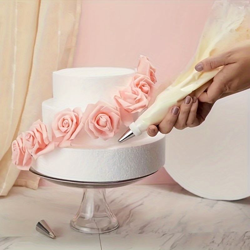 

2pcs/3pcs, White Round Foam Fake Cake Models (3 Sizes) For Decoration And Crafts, Baking Display, Wedding Cake Design, Birthday Cake, Party Decoration (15cm/6inch, 20cm/8inch, 25cm/10inch)