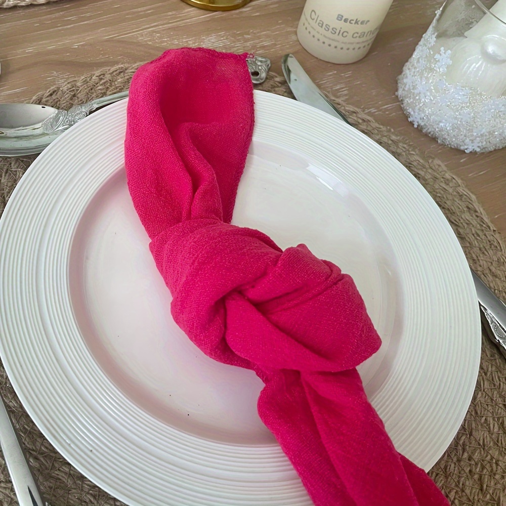 10pcs 16x16 Inches Wedding Decorative Parties Family Everyday Use Bulk Dinner Napkins