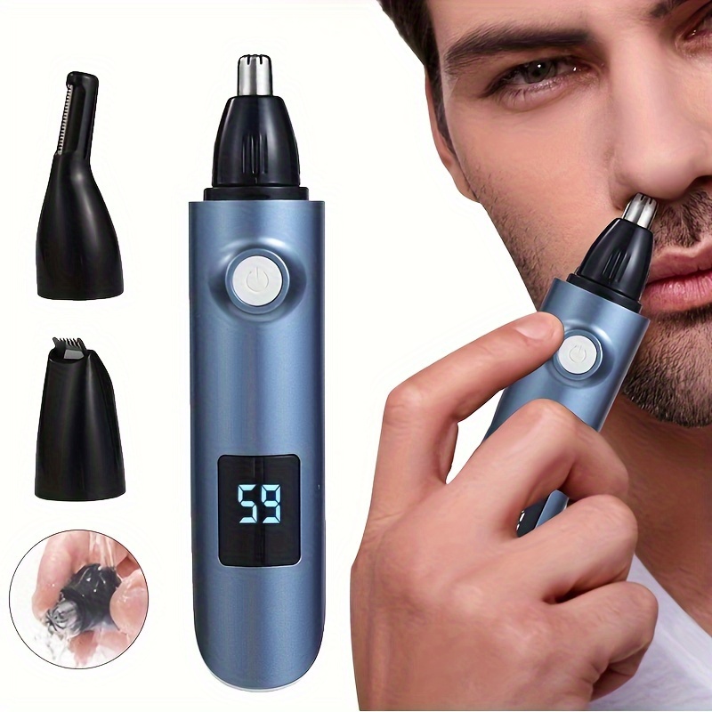 nose hair trimmer non   nose hair   double   blade easy to clean eyebrow trimming tools   rechargeable nose hair trimmer eyebrow trim   kit long   short charging time easy to carry Product details 0