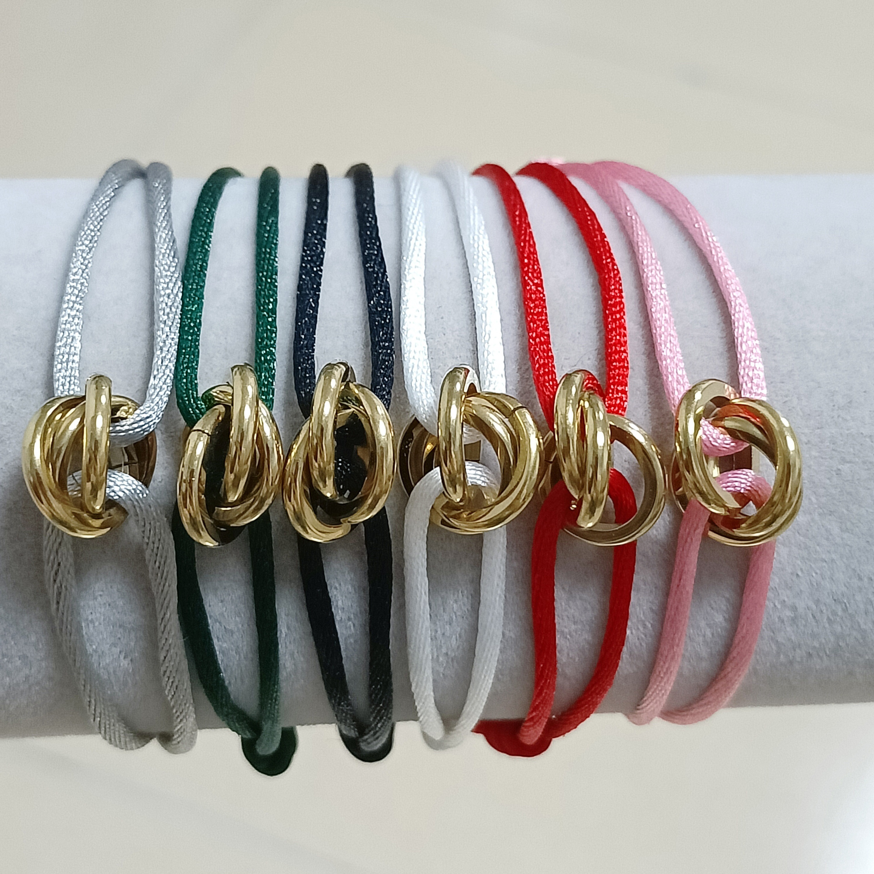 

Stainless Steel Bracelet, 3 Metal Buckle Adjustable Bracelet, For Women Men