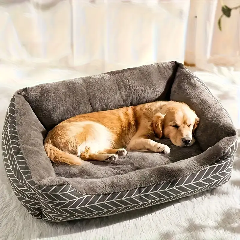 4 size options ultra soft and comfortable plush dog bed made of plush polyester fiber a winter warm pet sofa suitable for dogs from extra small to large breeds no warm thick mat for cats and dogs Product details 0